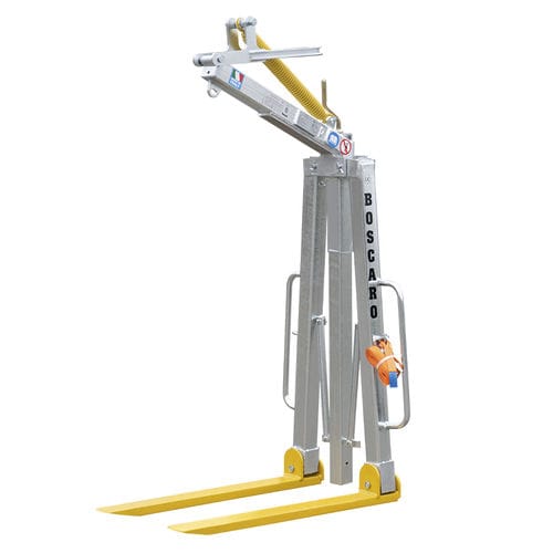 Adjustable fork - MBA-ZN series - Boscaro s.r.l. - for cranes / galvanised steel / steel