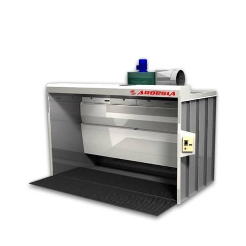 Open paint booth - Level - ARDESIA - for parts / filter / water