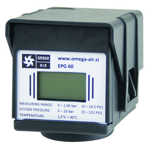 Pressure gauge with LCD display - EPG 60 - OMEGA AIR d.o.o. Ljubljana - electronic / for air / for the food industry