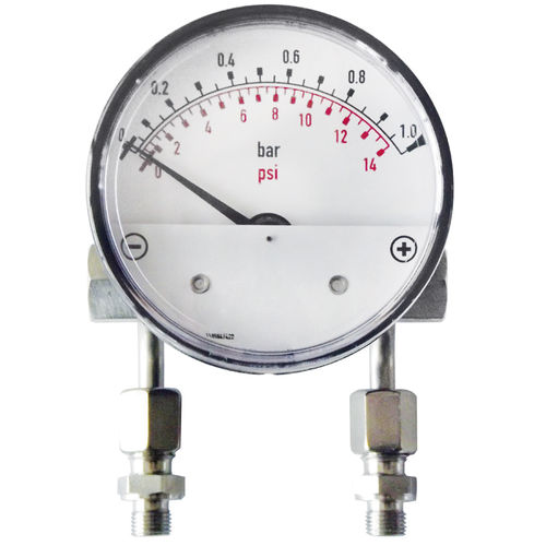 Differential pressure gauge - MDHI 50 - OMEGA AIR d.o.o. Ljubljana - analog / threaded / for air