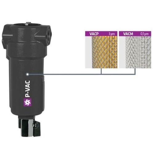 Vacuum pump filter - P-VAC series - OMEGA AIR d.o.o. Ljubljana - compressed air / cartridge / wire mesh