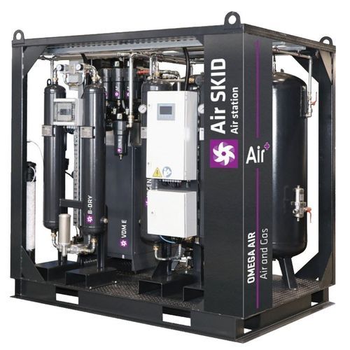 Security pressurization skid - OMEGA AIR d.o.o. Ljubljana - with programmable logic controller (PLC)