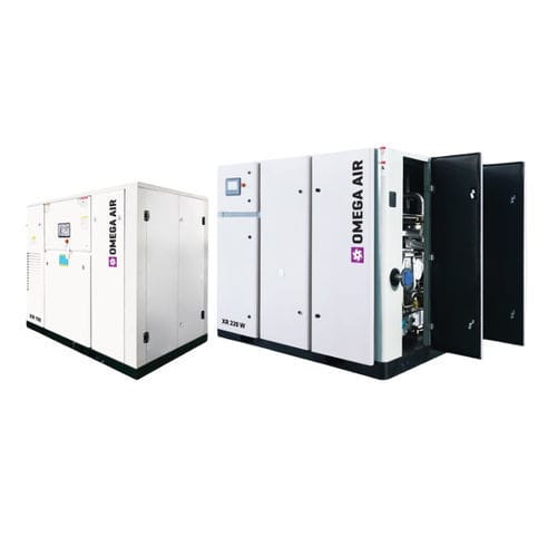 Air compressor unit - XR 55-160 /W - OMEGA AIR d.o.o. Ljubljana - screw / direct-drive / water-cooled