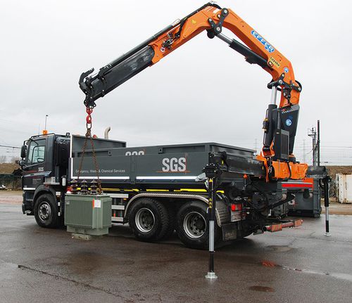 Trailer-mounted crane - 265 - Effer S.p.a - folding / loading / lifting