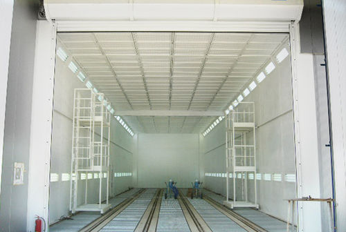 Closed circuit paint booth - SciTeeX - for vehicles / filter / with drying