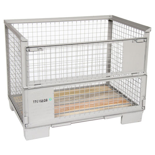 Wire mesh pallet box - ASCH.AG100 - Arcawa GmbH - storage / foldable / for heavy loads