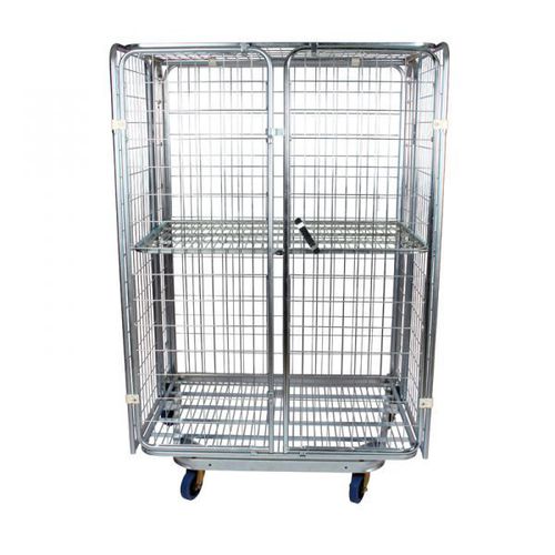 Multipurpose roll container - SRCE 1208-N2 - Arcawa GmbH - shelf / 4-panel / wire mesh