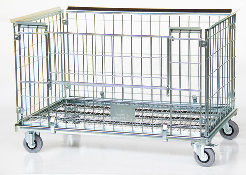 4-panel roll container - RX120808.1K12 - Arcawa GmbH - wire mesh