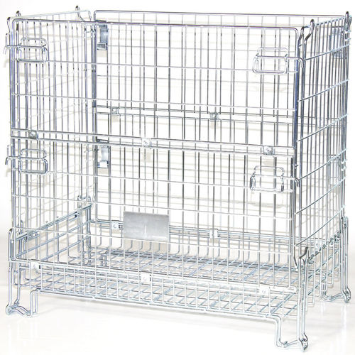 Wire mesh pallet box - PCMK120812 - Arcawa GmbH - storage / transport / foldable