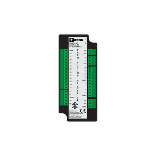 Digital I/O module - FPEM-1212RP-A0200L-V2 - Renu Electronics GmbH - RS-485 / 2 analog inputs / 10 relay outputs