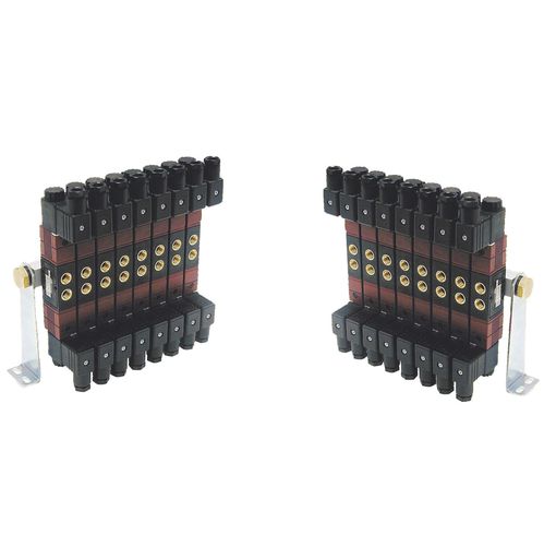 Multi-channel manifold - 120,125,127 series - Aircomp by Stampotecnica - for valves
