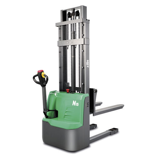 Electric stacker truck - CDD15R-EN - NINGBO RUYI JOINT STOCK CO., LTD - walk-behind / 24 V / for materials handling