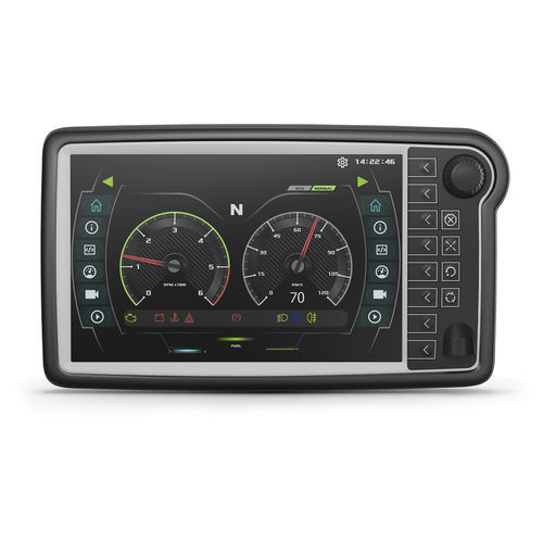 Control terminal with PCT touch screen - OPUS A8s - Topcon Electronics GmbH & Co. KG - with keyboard / panel-mount / 1200 x 800