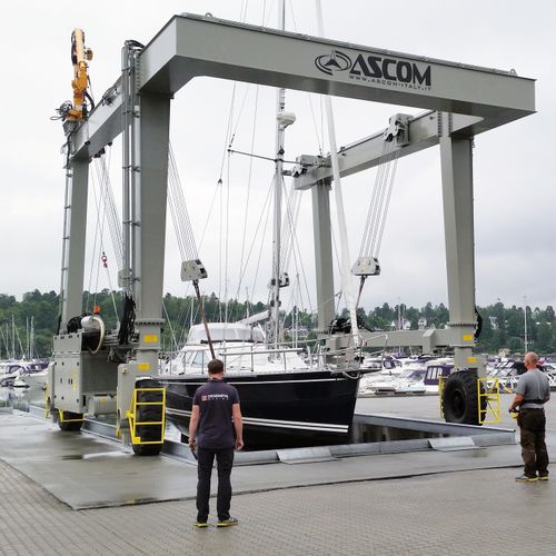 Self-propelled gantry crane - BHT 50 - Ascom SpA - for marine applications