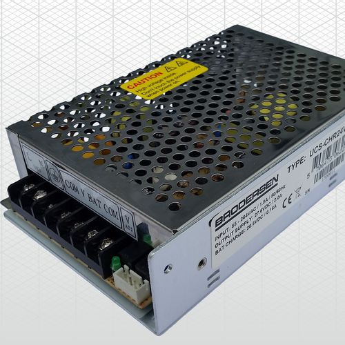 DIN rail power supply - UCS-CHR series - Brodersen Systems - DC/DC / AC/DC / dual-output