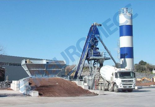 Mobile concrete batching plant - FAST 1000 S - EUROMECC