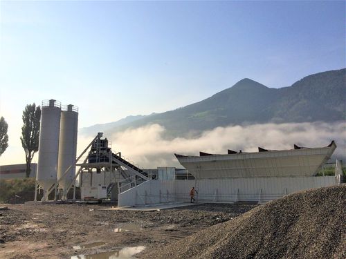 Mobile concrete batching plant - FAST 2500 B - EUROMECC