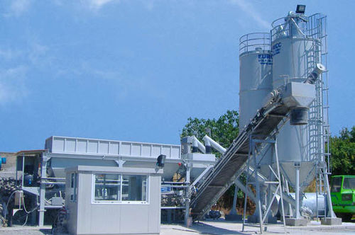 Mobile concrete batching plant - FAST DRY 2V 60 - EUROMECC