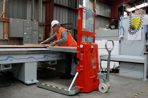 Semi-electric stacker truck - Quikstak® - Simpro Handling Equipment - walk-behind