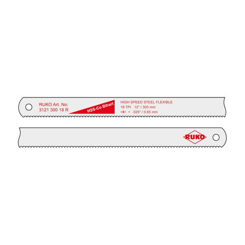 Hack saw blade - 31 series  - RUKO GmbH Präzisionswerkzeuge - HSS / for steel / fine-toothed