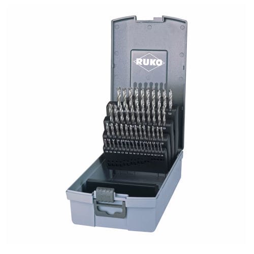 Solid set of drill bits - 21421 series - RUKO GmbH Präzisionswerkzeuge - for aluminum / for brass / for cast iron