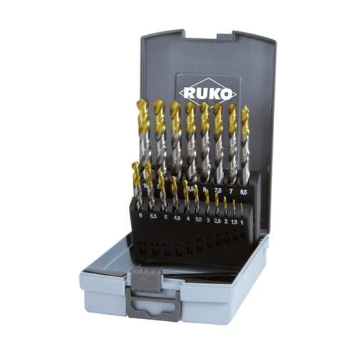 Non-ferrous metal set of drill bits - 2501214TRO - RUKO GmbH Präzisionswerkzeuge - for steel / for stainless steel / for brass