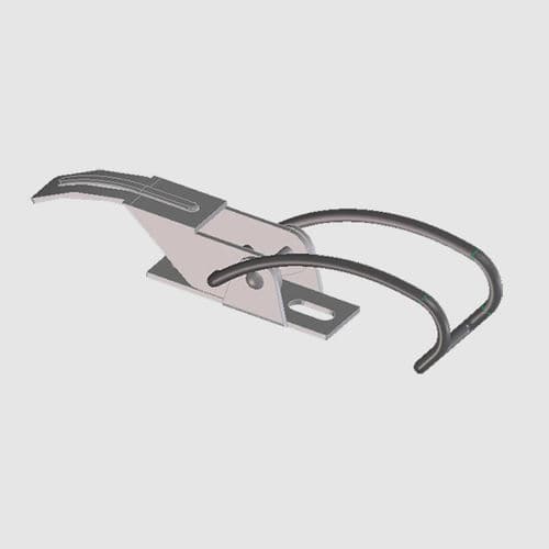 Steel draw latch - CL 577/2.19 - Frigerio Ettore SPA - stainless steel / lever / with constant fastening