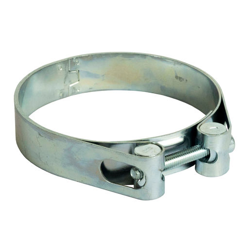 Steel hose clamp - SP series - GeTech - worm-drive / smooth / with T-bolt