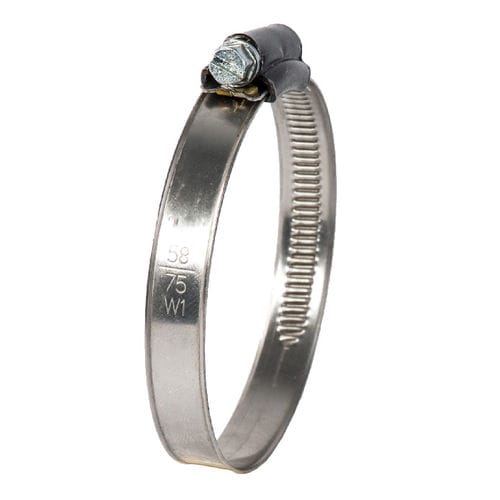Steel hose clamp - FST - GST series - GeTech - worm-drive / band / robust