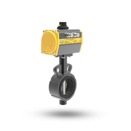 Butterfly valve - RIN series  - UFLOW AUTOMATION - lever / with handwheel / electrically-actuated
