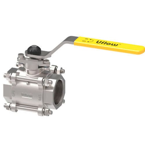 Ball valve - JC - UFLOW AUTOMATION - lever / flange / threaded