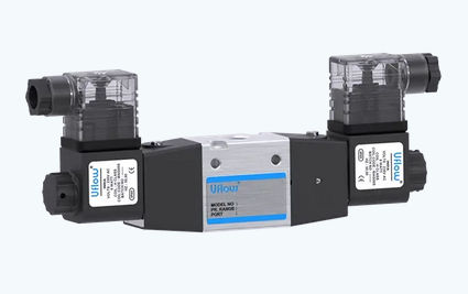 Spool pneumatic directional control valve - DCS-C series - UFLOW AUTOMATION - pneumatically-operated / 3/2-way / aluminium