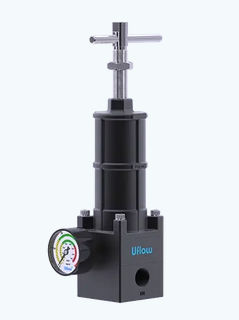 Compressed air pressure regulator - PB - UFLOW AUTOMATION - piston / single-stage / aluminum