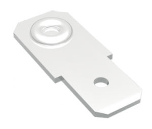 Flat solder terminal - MECATRACTION - non-insulated / copper-coated steel