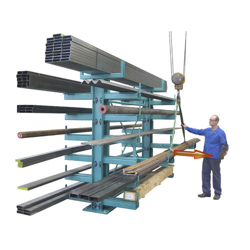 Cantilever racking - Stierli-Bieger AG - double-sided / compact / for long items