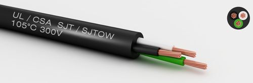 Power cable - UL/cUL/CSA - SJT - MediKabel GmbH - insulated / multi-strand / copper