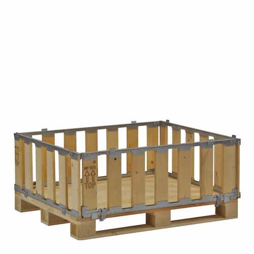 Wood pallet box - MPB.b40 - ZAMKO - foldable