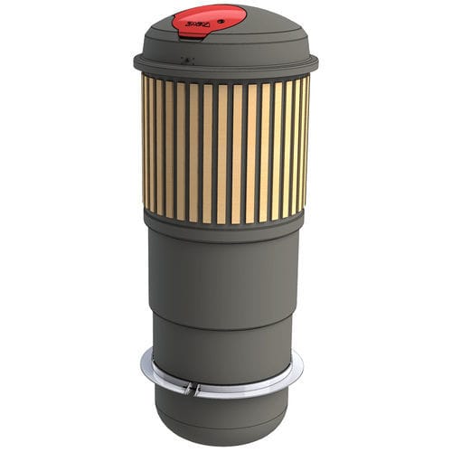 Plastic waste bin - ZBin 1500 - Zweva Rotomoulding NV - in-ground / for urban waste / organic waste