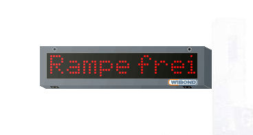 Alphanumeric display - WIBOND Informationssysteme GmbH - dot-matrix / 10 mm pitch / PROFIBUS
