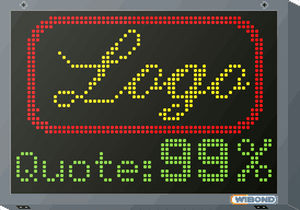 Dot-matrix display - WIBOND Informationssysteme GmbH - graphic / 2-line / information