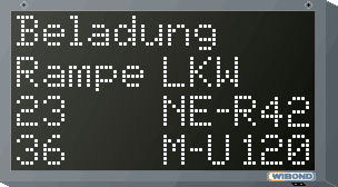 Alphanumeric display - WIBOND Informationssysteme GmbH - dot-matrix / information / RS-232