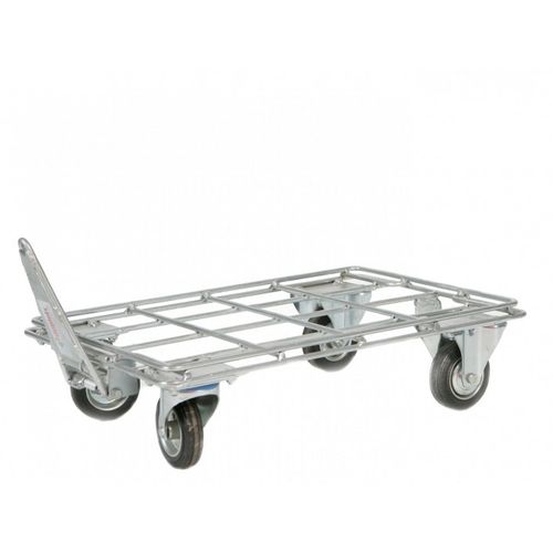 Transport cart - SAS DUPLEIX - zinc-plated steel / multipurpose / tugger