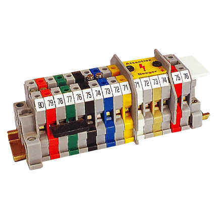 DIN rail-mounted terminal block - K series - Elmex Controls Pvt. Ltd. - feed-through