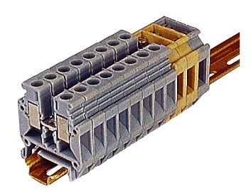 DIN rail-mounted terminal block - Elmex Controls Pvt. Ltd. - push-in / micro