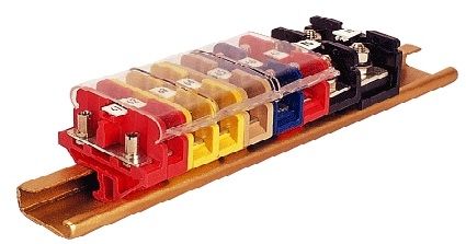 DIN rail-mounted terminal block - C series - Elmex Controls Pvt. Ltd. - stud