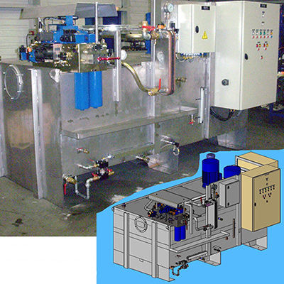 Electrically-powered hydraulic power unit - SFH - with combustion engine / air-driven / hydraulic motor