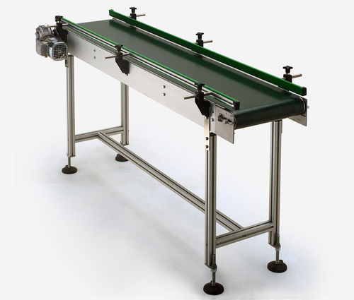 Belt conveyor - F7 series - M.H. Material Handling S.p.A - horizontal /  electric drive / for the food industry