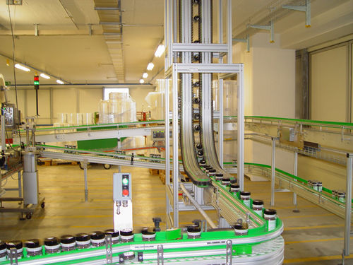 Chain conveyor - Bat - M.H. Material Handling S.p.A - wedge / vertical / transport