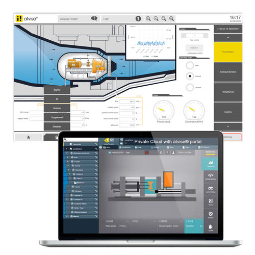 Development software - atvise  - 4neXt - management / interface / visualization