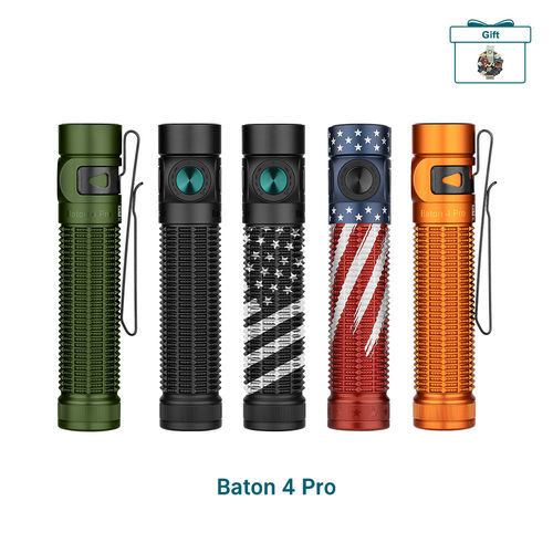 LED flashlight - Baton 4 Pro EDC - Olight technology co.,ltd - rechargeable / lightweight / with battery